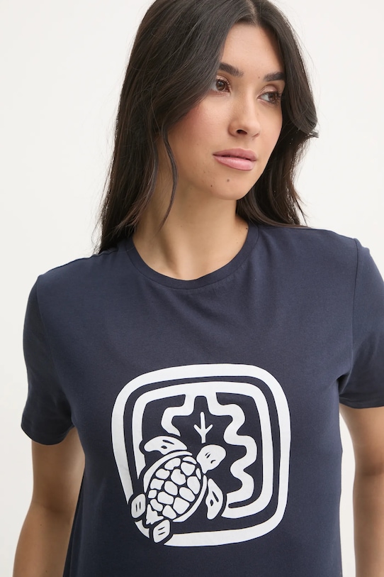 Хлопковая футболка Vilebrequin LAORA тёмно-синий AORAP9I3