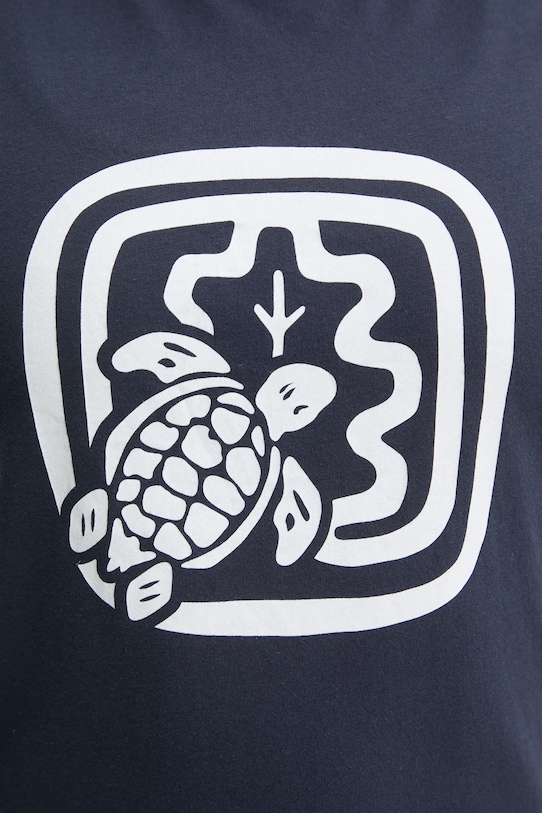 Хлопковая футболка Vilebrequin LAORA AORAP9I3 тёмно-синий