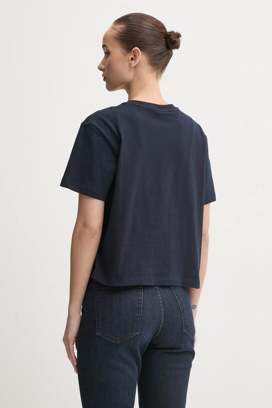 Odzież Guess Jeans t-shirt bawełniany W5RI41.K8HM0 granatowy