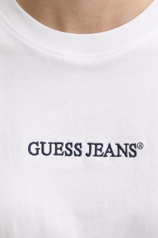 Guess Jeans tricou din bumbac W5RI42.K8HM0 alb
