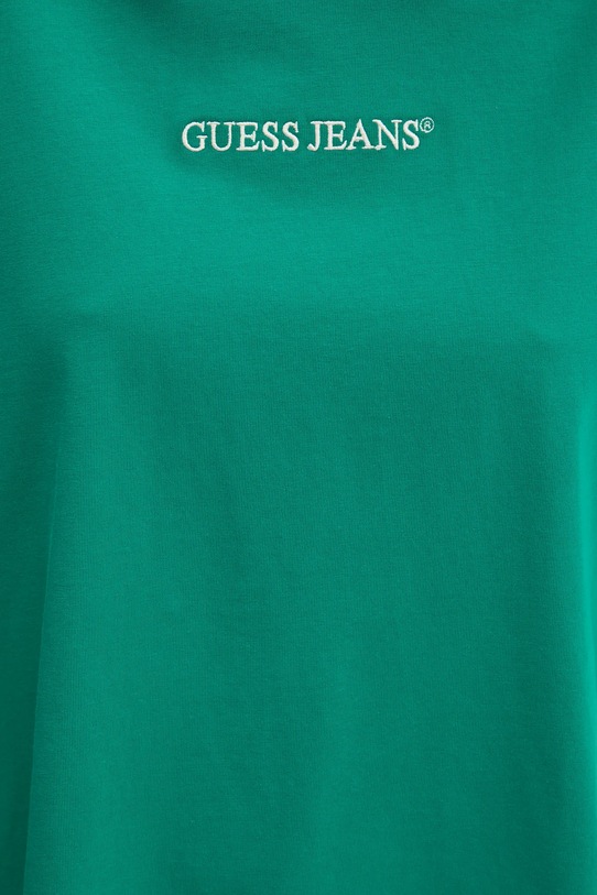 Памучна тениска Guess Jeans W5RI42.K8HM0 тюркоазен