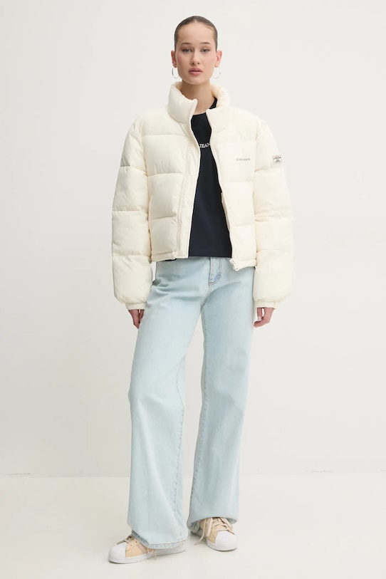 Guess Jeans tricou din bumbac W5RI42.K8HM0 bleumarin SS25