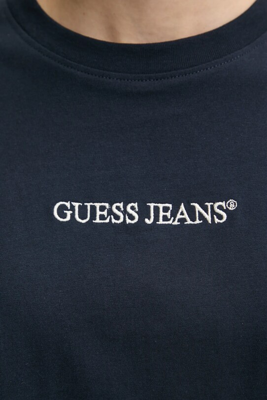 Guess Jeans tricou din bumbac W5RI42.K8HM0 bleumarin