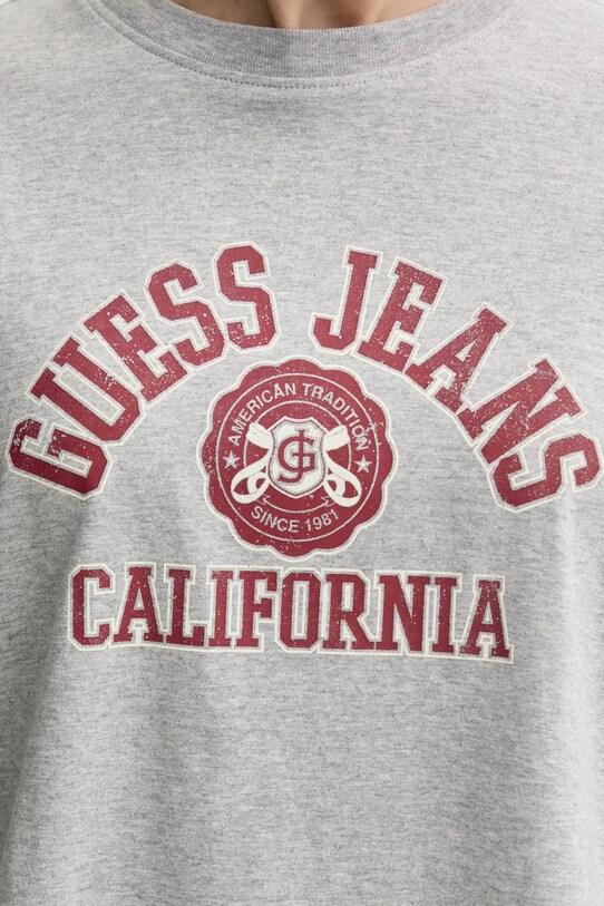 Guess Jeans tricou din bumbac W5RI43.K8HM0 gri