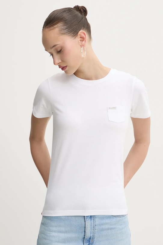 Guess Jeans t-shirt biały W5RI52.J1314