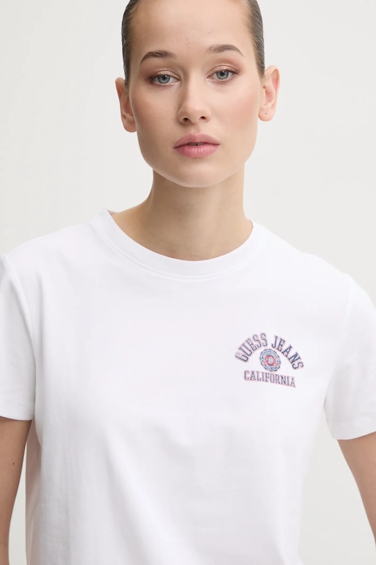 Guess Jeans tricou alb W5RI55.J1314