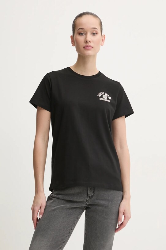 Guess Jeans tricou print negru W5RI55.J1314