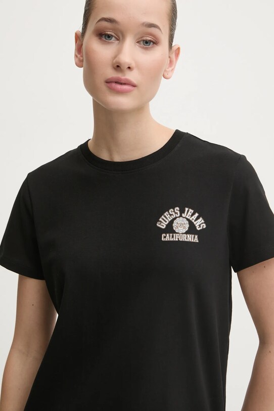 Guess Jeans tricou negru W5RI55.J1314
