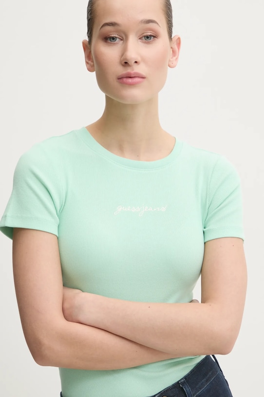 Футболка Guess Jeans зелений W5RI57.KA0H1