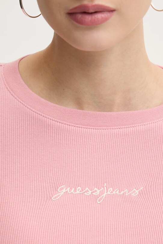Лонгслив Guess Jeans W5RI58.KA0H1 розовый