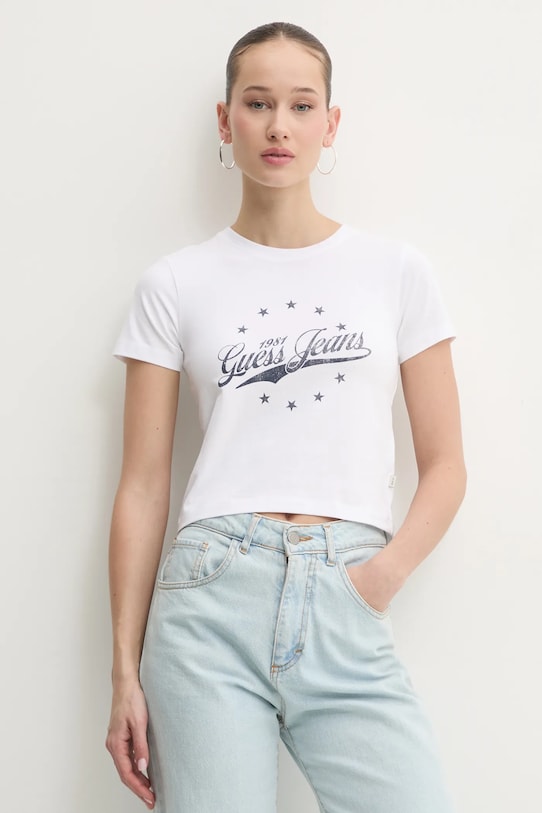 Футболка Guess Jeans slim белый W5RI59.J1314