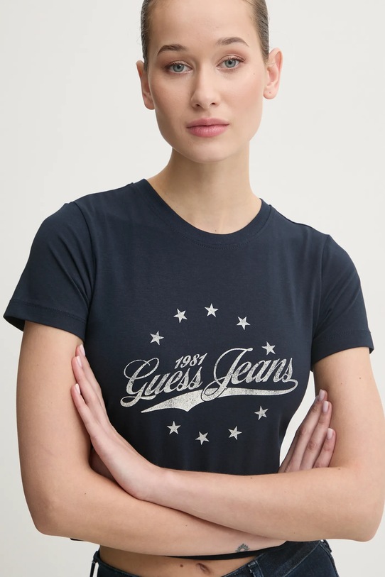 Guess Jeans t-shirt granatowy W5RI59.J1314