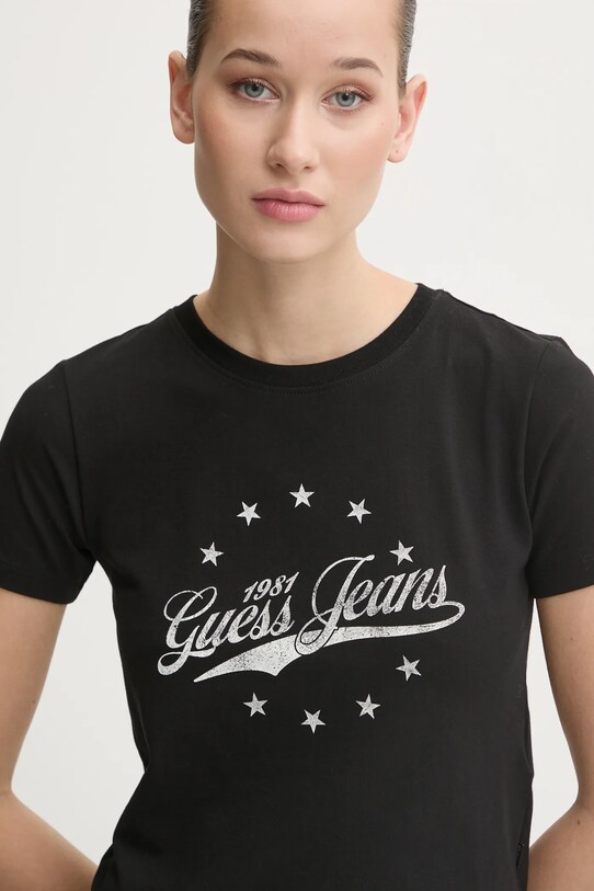 Guess Jeans tricou negru W5RI59.J1314