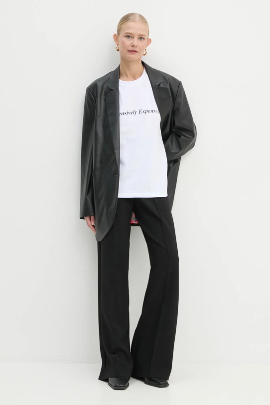 Victoria Beckham t-shirt bawełniany 1125JTS006356A biały SS25