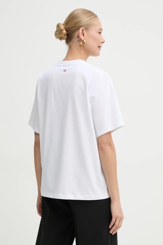 Îmbrăcăminte Victoria Beckham tricou din bumbac 1125JTS006356A alb