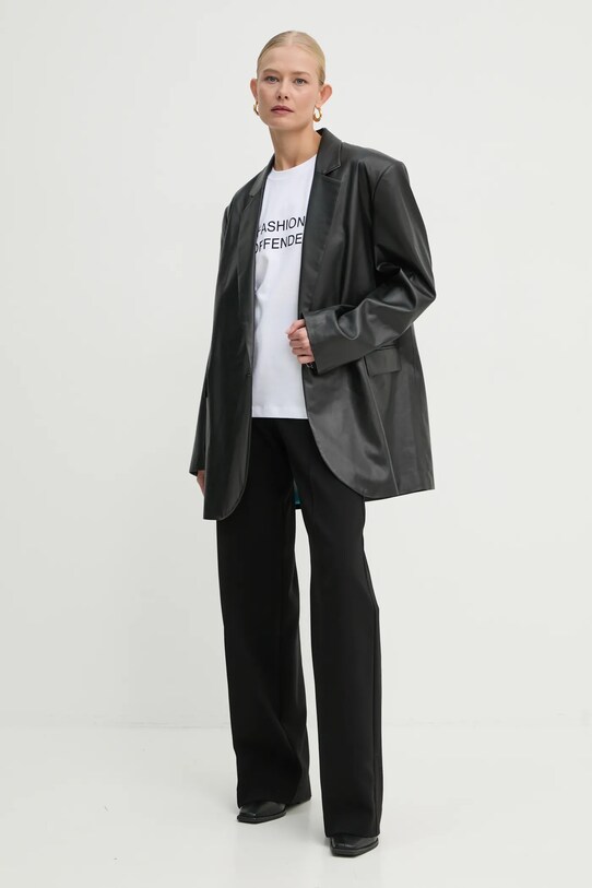 Victoria Beckham tricou din bumbac 1125JTS006357A alb SS25