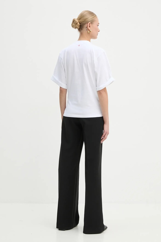 Odzież Victoria Beckham t-shirt bawełniany 1125JTS006052A biały