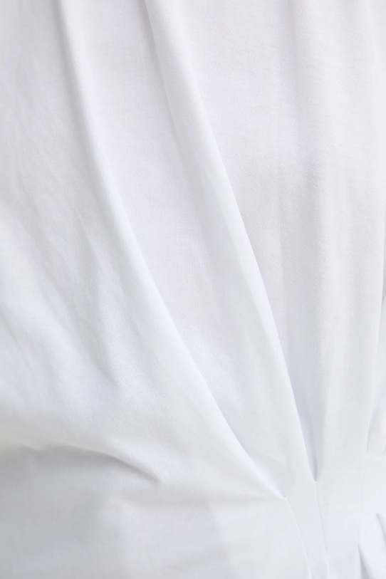 Victoria Beckham t-shirt bawełniany 1125JTS006052A biały