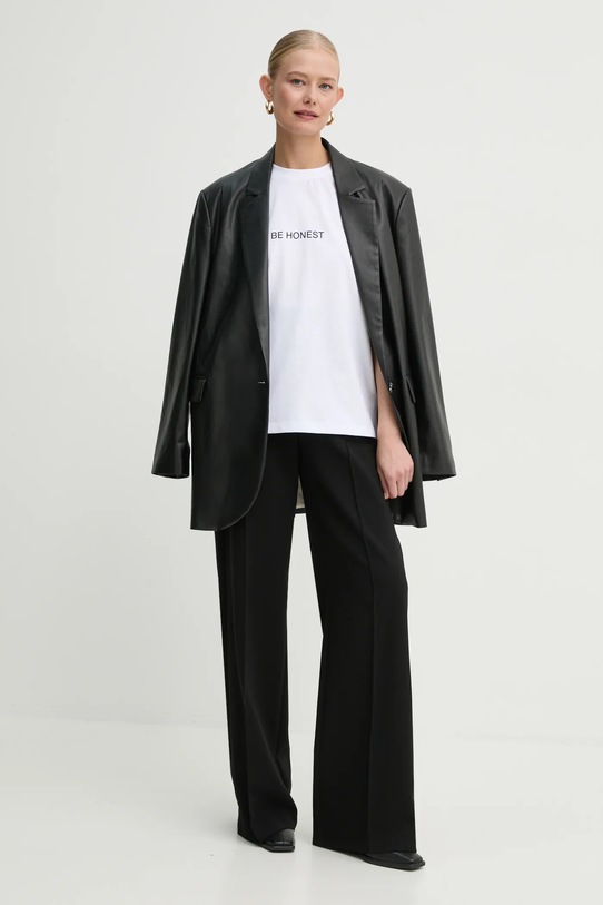 Victoria Beckham t-shirt bawełniany 1125JTS006137A biały SS25