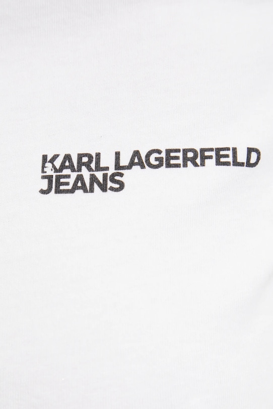 Karl Lagerfeld Jeans t-shirt bawełniany A1W17004 biały