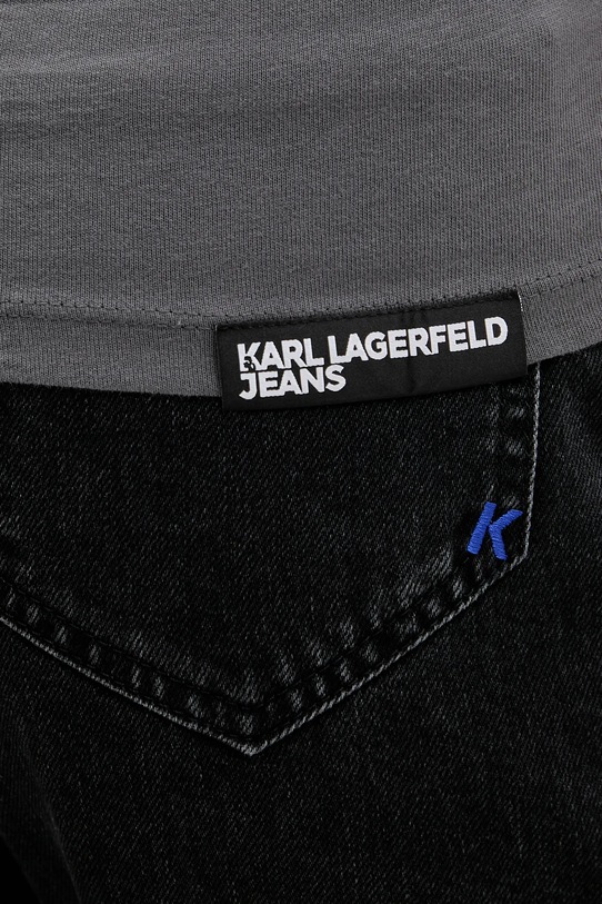 Pamučna majica Karl Lagerfeld Jeans A1W17004 siva