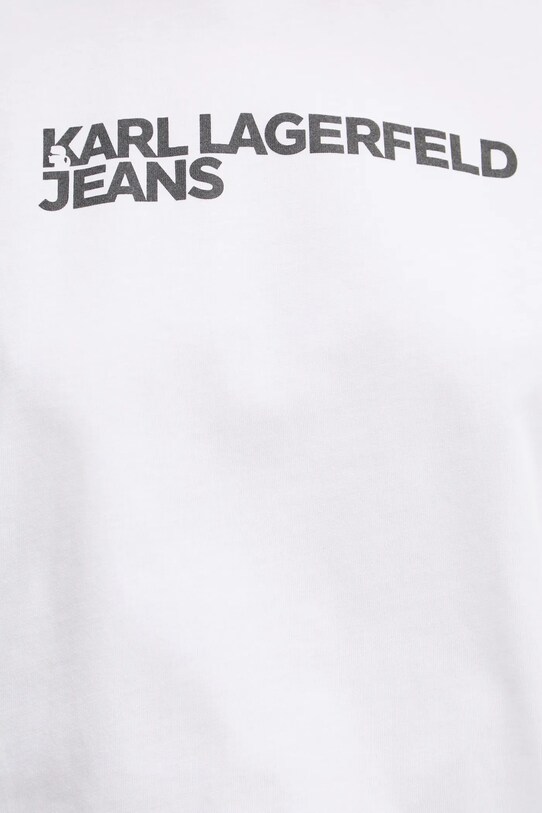 Karl Lagerfeld Jeans pamut póló A1W17005 fehér