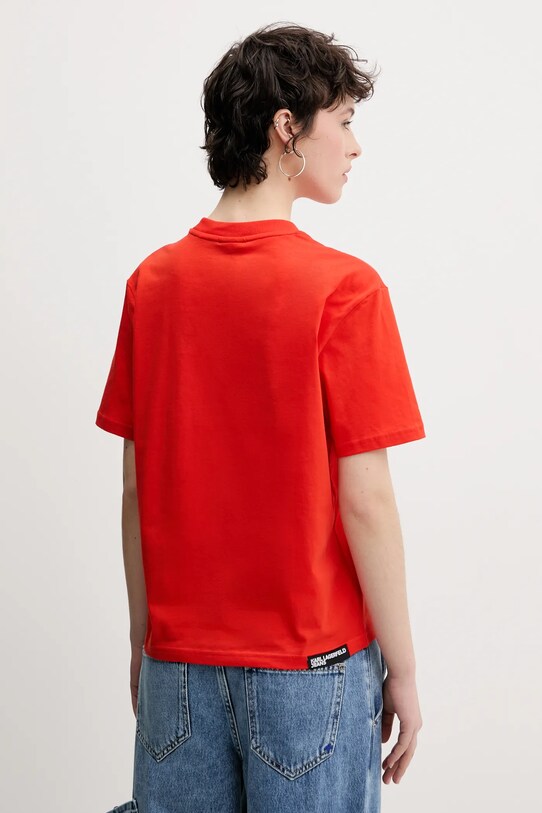 Îmbrăcăminte Karl Lagerfeld Jeans tricou din bumbac A1W17005 rosu