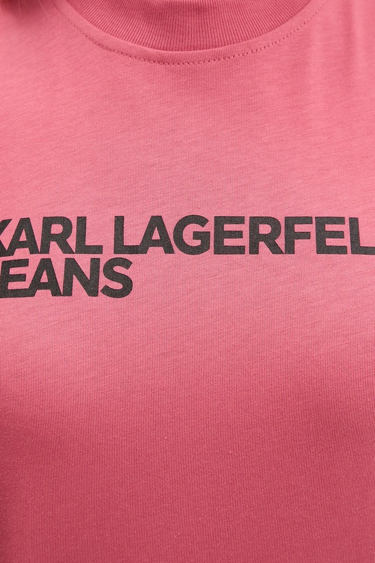 Karl Lagerfeld Jeans t-shirt bawełniany A1W17005 pomarańczowy