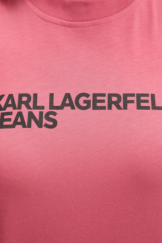 Bavlněné tričko Karl Lagerfeld Jeans A1W17005 oranžová