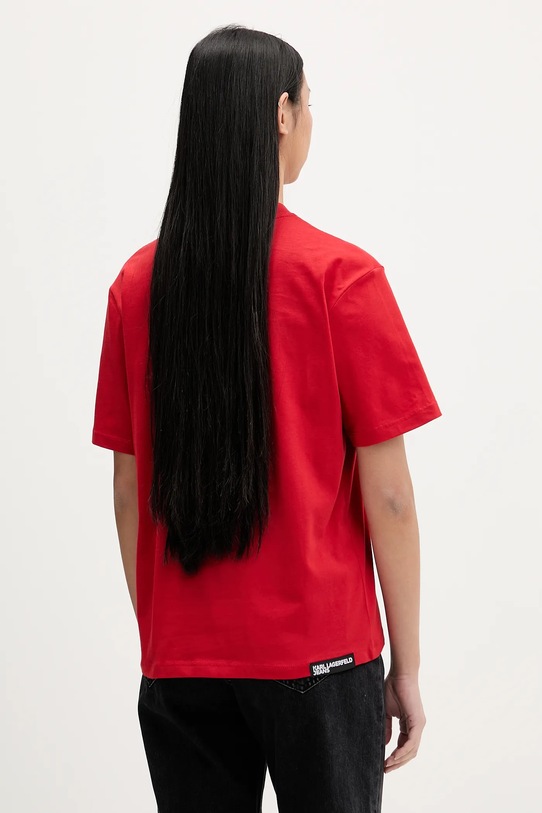Odjeća Pamučna majica Karl Lagerfeld Jeans A1W17005 crvena