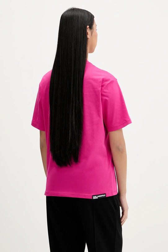 Odjeća Pamučna majica Karl Lagerfeld Jeans A1W17005 roza