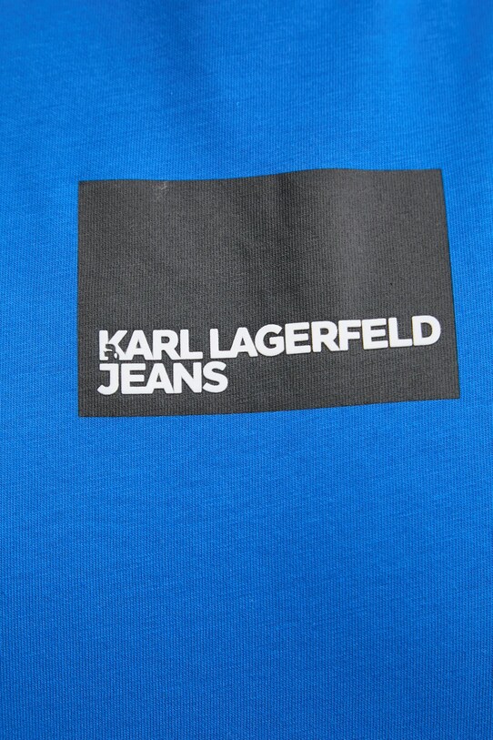 Karl Lagerfeld Jeans tricou din bumbac A1W17006 albastru