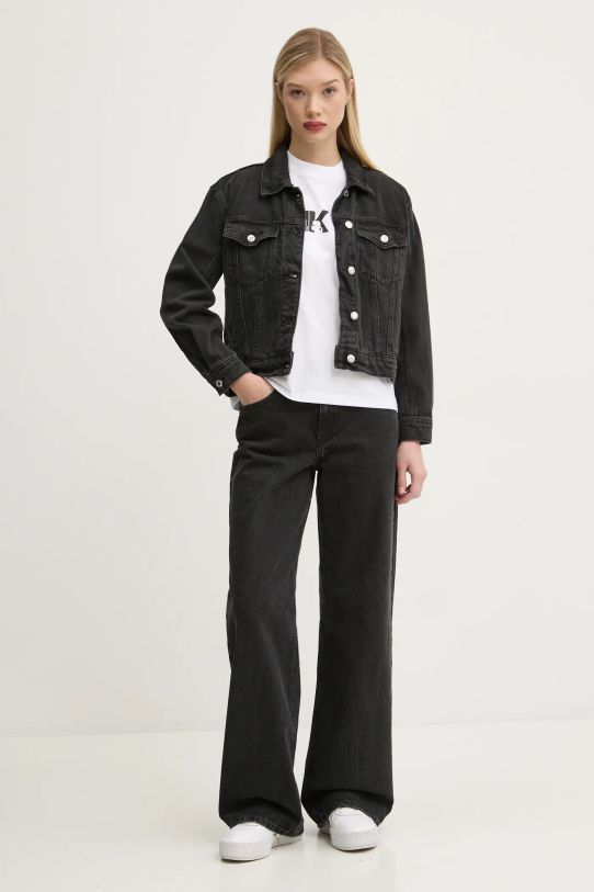 Бавовняна футболка Karl Lagerfeld Jeans A1W17031 білий SS25