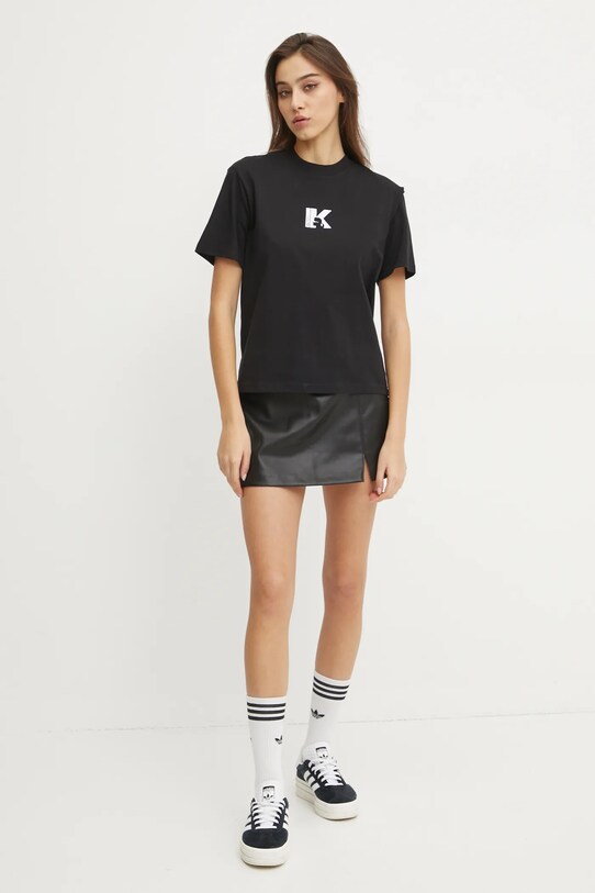 Karl Lagerfeld Jeans t-shirt in cotone A1W17031 nero SS25