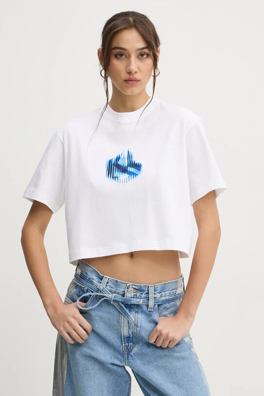 Бавовняна футболка Karl Lagerfeld Jeans бавовна білий A1W17109