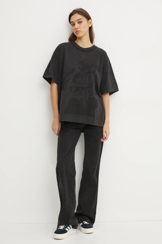 Karl Lagerfeld Jeans tricou din bumbac A1W17147 negru SS25