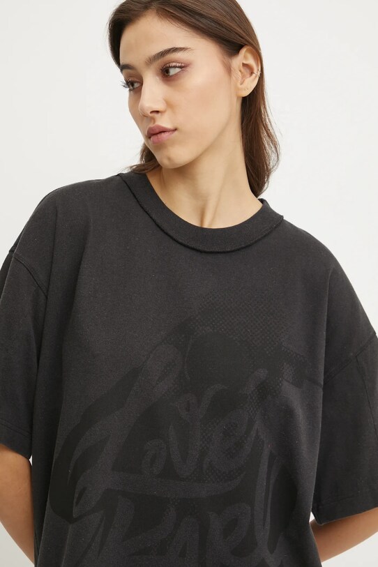 Karl Lagerfeld Jeans tricou din bumbac negru A1W17147