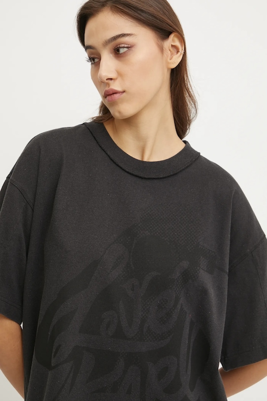 Bavlnené tričko Karl Lagerfeld Jeans čierna A1W17147