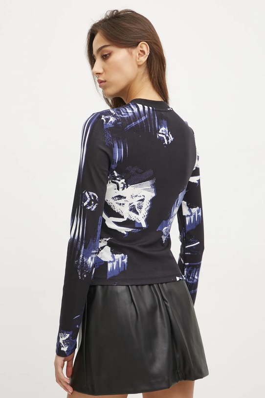 Oblečenie Tričko s dlhým rukávom Karl Lagerfeld Jeans A1W17038 čierna