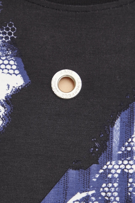 Tričko s dlhým rukávom Karl Lagerfeld Jeans A1W17038 čierna