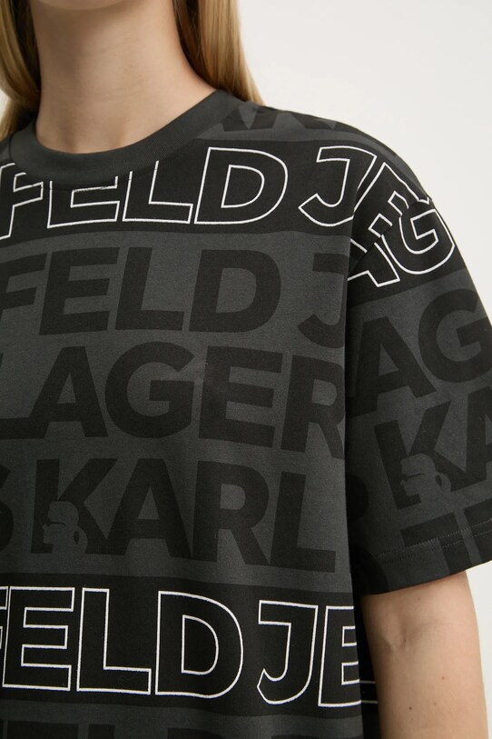 Karl Lagerfeld Jeans tricou din bumbac A1W17110 gri