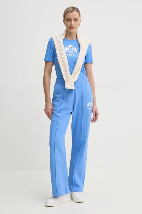Футболка Tommy Hilfiger WW0WW43892 блакитний SS25