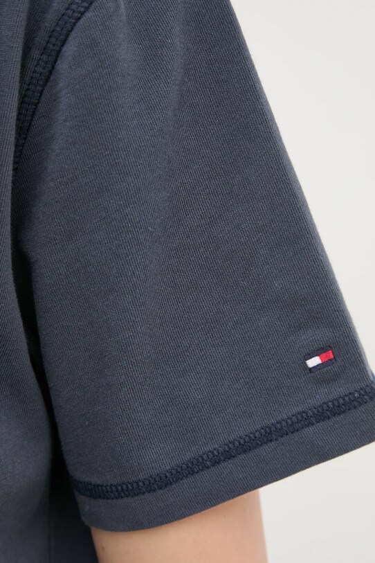 Хлопковая футболка Tommy Hilfiger WW0WW43897 голубой