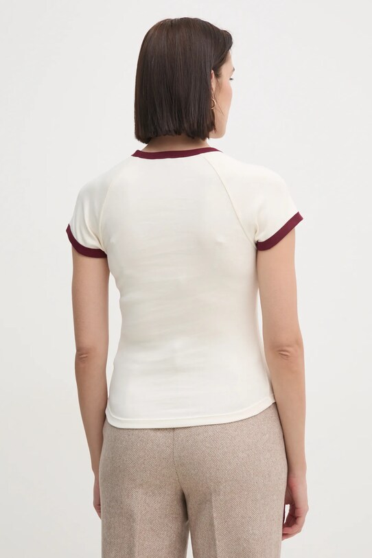 Одяг Бавовняна футболка Tommy Hilfiger WW0WW43898 бежевий