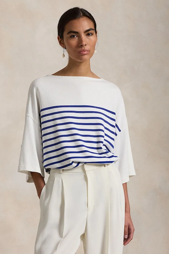 Polo Ralph Lauren tricou din bumbac curele alb 211959111