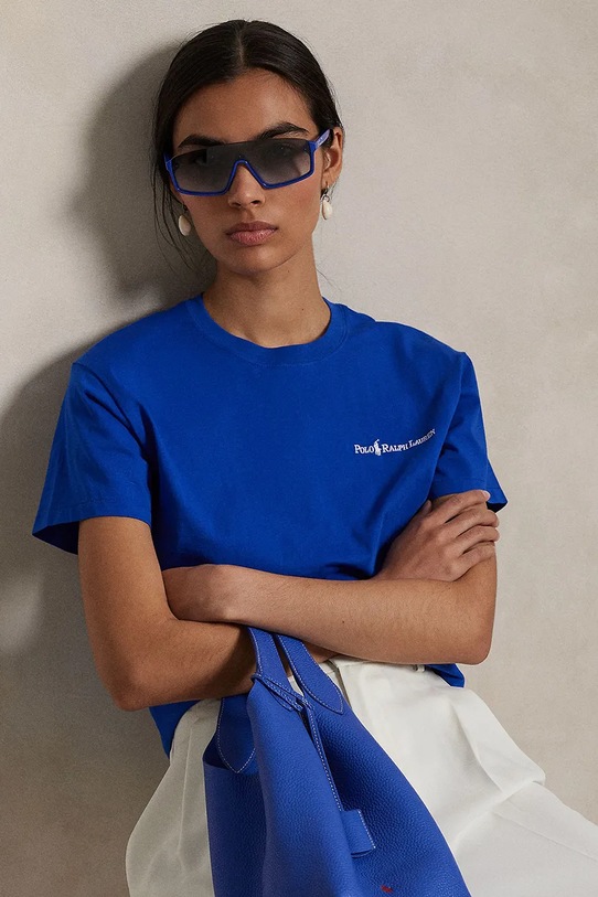 Polo Ralph Lauren t-shirt in cotone 211959114 blu