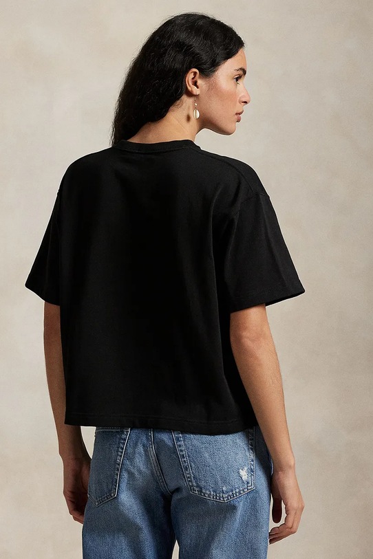 Хлопковая футболка Polo Ralph Lauren 211967106 чёрный SS25