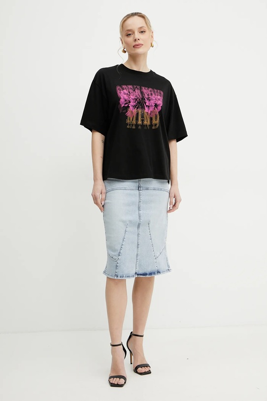 Boss Orange tricou din bumbac 50534814 negru SS25