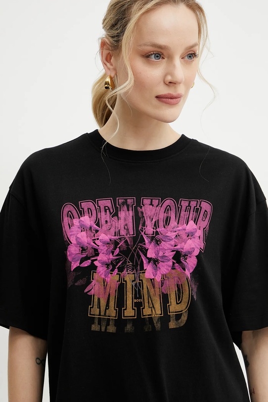 Boss Orange tricou din bumbac negru 50534814