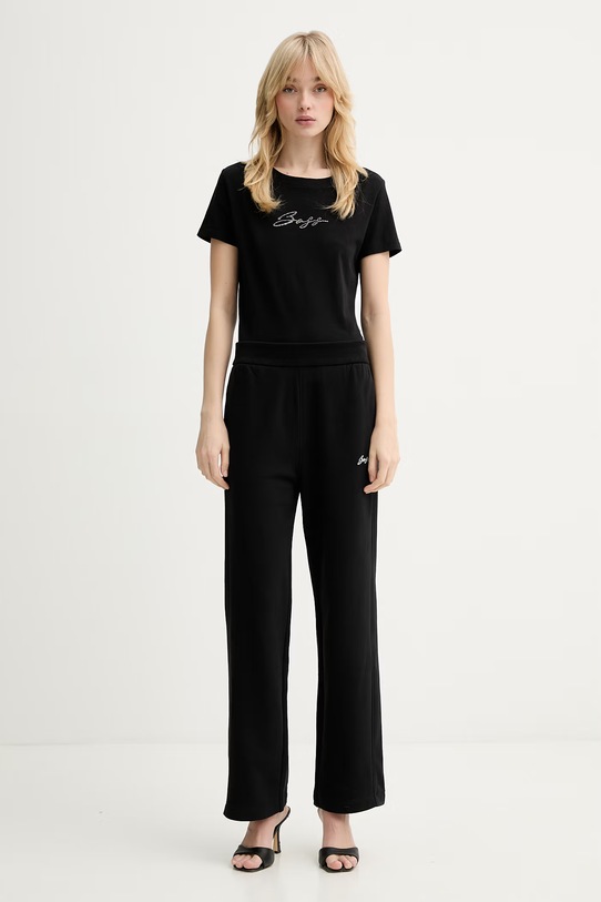 BOSS Orange t-shirt bawełniany 50538826 czarny SS26